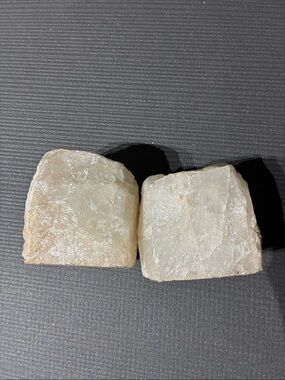 Pair of Quartz candle holders from Brazil magnificent and great deal